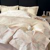 Embroidery Cotton Bedding Sets with Zipper Closure Custom Luxury Duvet Cover Queen Size pure cotton bed sheet and duvet cover