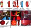 12KG PORTABLE ABC DRY CHEMICAL POWDER FIRE EXTINGUISHER