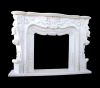 marble fireplace mantel