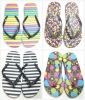 2014 printing beach eva flip flops thongs