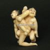 Hippo ivory handcrafted Erotic and Figurine Netsuke