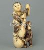 Hippo ivory handcrafted Erotic and Figurine Netsuke