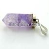 Beautiful Natural Gemstones Crystal healing Pendants 925 Silver