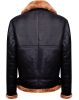 customs bomber jackets Aviator Mens Bomber Pilot Flying Fur Collar Sheepskin Leather Jacket