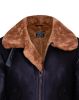 customs bomber jackets Aviator Mens Bomber Pilot Flying Fur Collar Sheepskin Leather Jacket