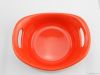 Orange Ceramic food serving bowl with handles