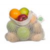 Organic Cotton Mesh Produce Bags - Reusable, Washable & GOTS Certified - Helps Reduce Plastic Waste - Tare Weight on Label