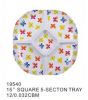 melamine plate custom melamine plate deluxe dinner plate Round melamine dessert serving plate with beautiful decal