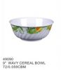 Durable big capacity eco friendly functional melamine blue rice bowl Colored different size flat bottom melamine bowl