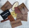 leather label , leathe...