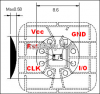 Contact Smart Card chip module 4428/5528