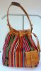 loom blanket bag leather