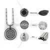 Quantum Scalar Energy Alloy Metal Pendant