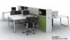 modern office workstation with cabinet, office partition