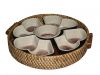 Round Rattan Tray With...