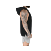 customise men warm gym fitness sleeveless hoodie pullover fleece french terry cotton velour/velvet