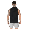 customise men warm gym fitness sleeveless hoodie pullover fleece french terry cotton velour/velvet