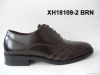 men burnish dress shoes