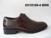 men burnish dress shoes