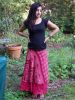 Silky sari skirt, wrap...