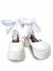 white lolita shoes wit...