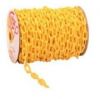 Continuous Plastic Yellow Decorative Barrier Chains 8mm x 3m With 2 S Hooks