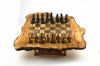 olive wood chess board game