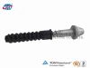 Railway Plastic Screw Dowel for Sleeper , Plastic HDPE socket for Concrete Sleeper