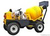 concrete mixer mounted on the truck