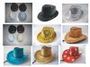 many kinds of hat with...