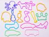 Shaped rubber bands