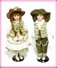 Porcelain couple doll