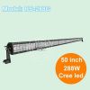 hotsale 50inch 288w waterproof flood spot combo beam cree led light bar BS-288G 