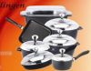 Die-cast aluminum non-stick cookware set