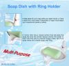 Soap dish with ring ho...