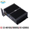 Partaker I3 Mini Computer Fanless Mini PC Windows 10 Core i3 4010U i3 5005U i5 4200U i7 5550U 2*RS232 industrial PC Rugged PC