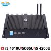 Partaker I3 Mini Computer Fanless Mini PC Windows 10 Core i3 4010U i3 5005U i5 4200U i7 5550U 2*RS232 industrial PC Rugged PC