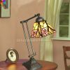 6 in stained glass tiffany style table lamp desk lamp flower lamp