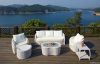White Outdoor Wicker S...