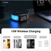 3 in 1 Desktop Digital Alarm Clock with Wireless Charger &amp; RGB Night Light