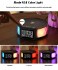 3 in 1 Desktop Digital Alarm Clock with Wireless Charger &amp; RGB Night Light