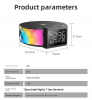 3 in 1 Desktop Digital Alarm Clock with Wireless Charger &amp; RGB Night Light