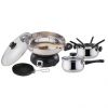 Electrical Stainless Steel Wok And Fondue Set KL12-51B