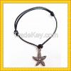 alloy cross new fashion pendent bracelet with wax rope charm bracelet