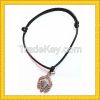 alloy cross new fashion pendent bracelet with wax rope charm bracelet