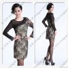 10507 Enchanting Long Sleeve Flower Lace dress