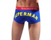 Korean version of pure color Lycra cotton men's boxer underwear With Superman pattern printing