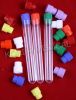 plastic test tube with...
