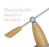 Wooden Handle Study Table Lamp