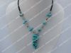 simple turquoise necklace with lobster clasp